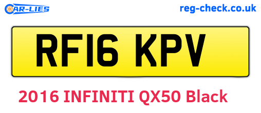 RF16KPV are the vehicle registration plates.