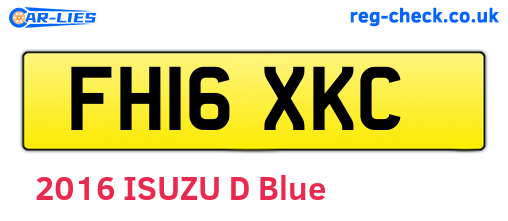 FH16XKC are the vehicle registration plates.
