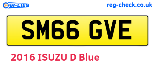 SM66GVE are the vehicle registration plates.