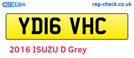 YD16VHC are the vehicle registration plates.