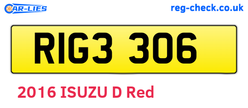 RIG3306 are the vehicle registration plates.