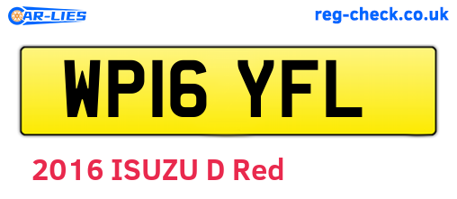 WP16YFL are the vehicle registration plates.