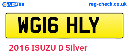 WG16HLY are the vehicle registration plates.