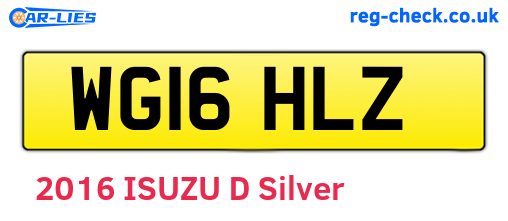 WG16HLZ are the vehicle registration plates.