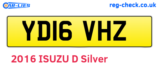 YD16VHZ are the vehicle registration plates.