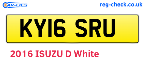 KY16SRU are the vehicle registration plates.