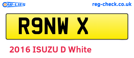 R9NWX are the vehicle registration plates.