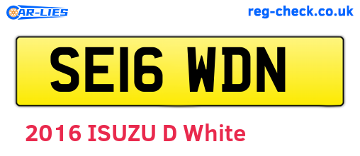 SE16WDN are the vehicle registration plates.