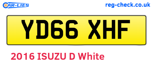 YD66XHF are the vehicle registration plates.