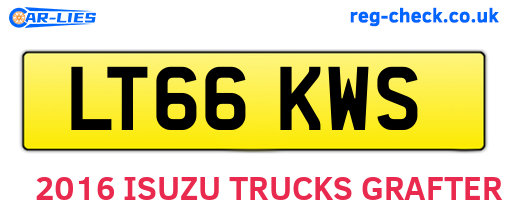 LT66KWS are the vehicle registration plates.