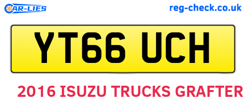 YT66UCH are the vehicle registration plates.