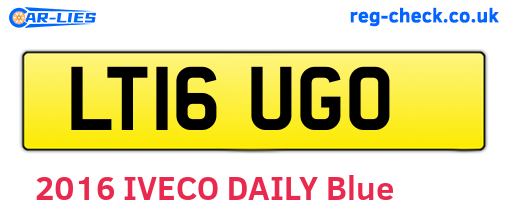 LT16UGO are the vehicle registration plates.