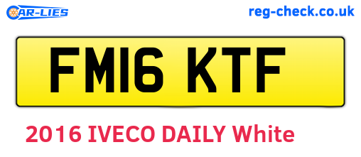 FM16KTF are the vehicle registration plates.