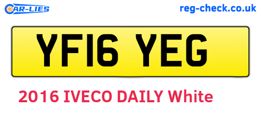 YF16YEG are the vehicle registration plates.