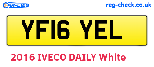 YF16YEL are the vehicle registration plates.