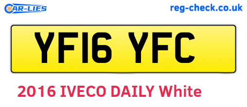 YF16YFC are the vehicle registration plates.