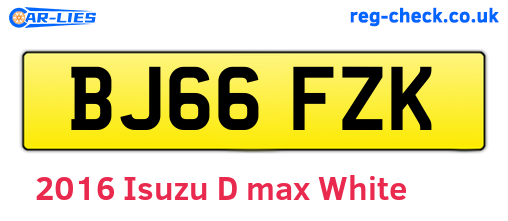 White 2016 Isuzu D-max (BJ66FZK)