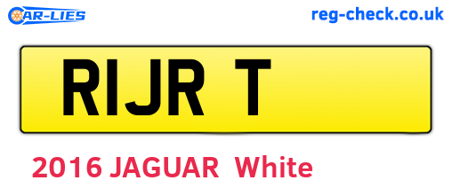 R1JRT are the vehicle registration plates.