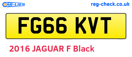 FG66KVT are the vehicle registration plates.