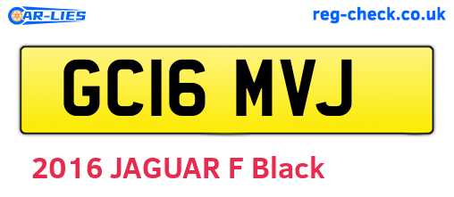 GC16MVJ are the vehicle registration plates.