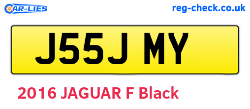 J55JMY are the vehicle registration plates.