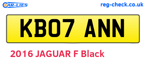 KB07ANN are the vehicle registration plates.