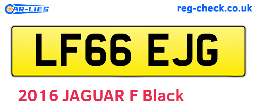 LF66EJG are the vehicle registration plates.