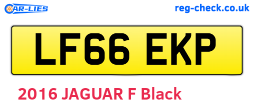 LF66EKP are the vehicle registration plates.