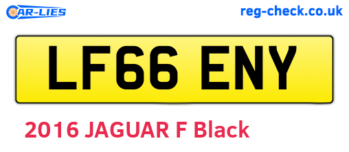 LF66ENY are the vehicle registration plates.