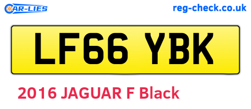 LF66YBK are the vehicle registration plates.