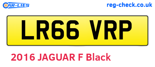 LR66VRP are the vehicle registration plates.