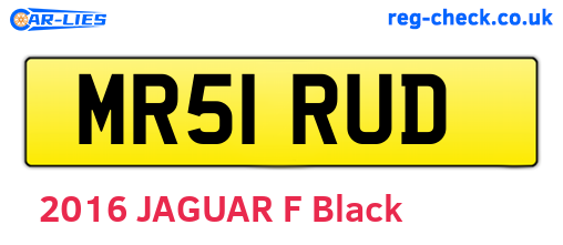 MR51RUD are the vehicle registration plates.