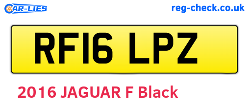 RF16LPZ are the vehicle registration plates.