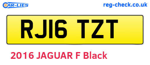 RJ16TZT are the vehicle registration plates.