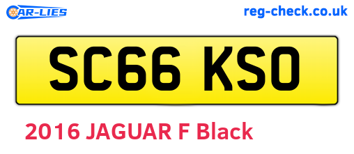 SC66KSO are the vehicle registration plates.