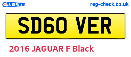 SD60VER are the vehicle registration plates.