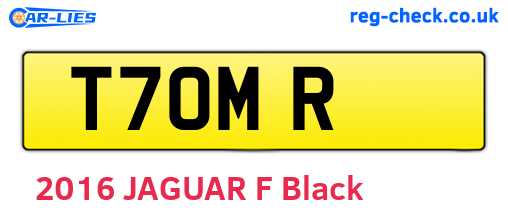 T7OMR are the vehicle registration plates.