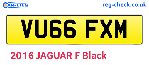 VU66FXM are the vehicle registration plates.