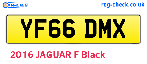 YF66DMX are the vehicle registration plates.