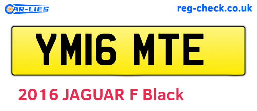 YM16MTE are the vehicle registration plates.