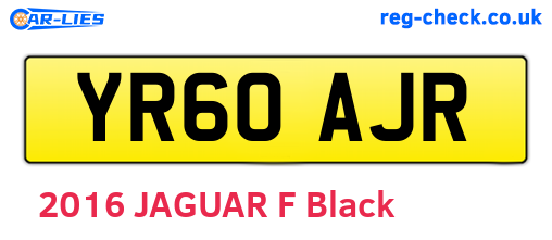 YR60AJR are the vehicle registration plates.