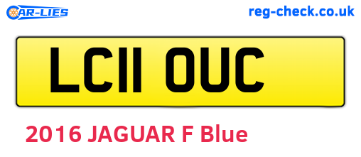 LC11OUC are the vehicle registration plates.