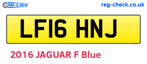LF16HNJ are the vehicle registration plates.