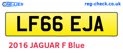 LF66EJA are the vehicle registration plates.