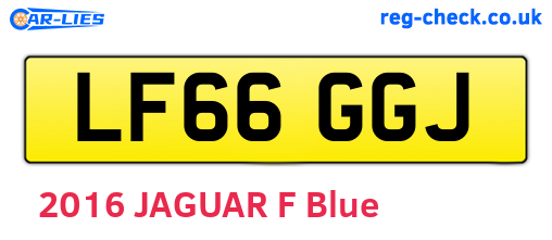 LF66GGJ are the vehicle registration plates.