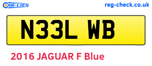 N33LWB are the vehicle registration plates.