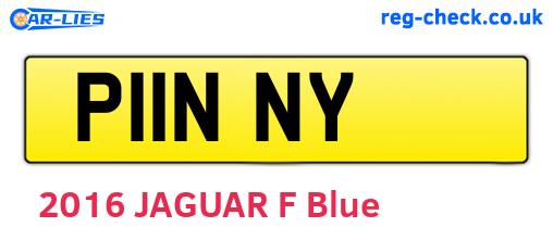 P11NNY are the vehicle registration plates.