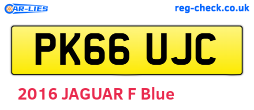 PK66UJC are the vehicle registration plates.