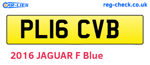 PL16CVB are the vehicle registration plates.