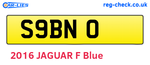 S9BNO are the vehicle registration plates.